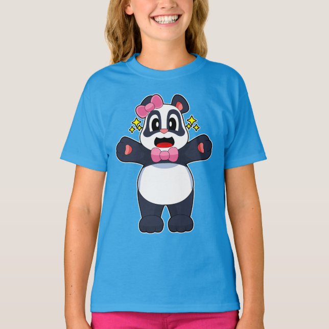 Panda Ribbon T Shirt (Framsida)