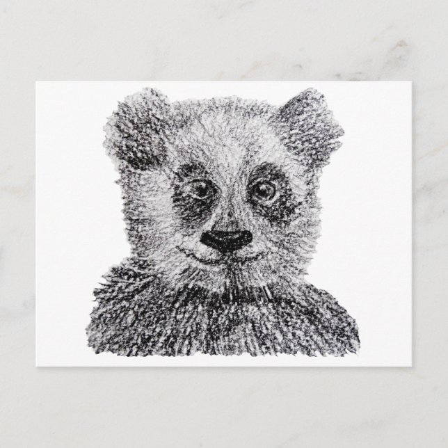 Panda ritning vykort (Framsida)
