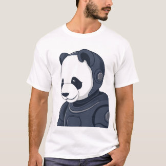 Panda Robot Illustration - Sci-Fi Graphic T-Shirt