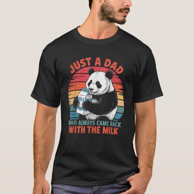 Panda roligt t shirt (Framsida)