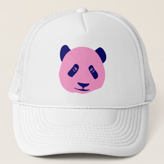 Panda - Rosa och Mörk blått Keps (Framsida)