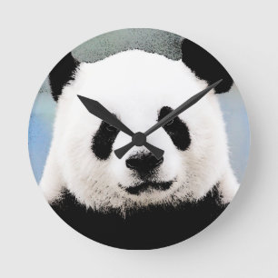Panda Rund Klocka