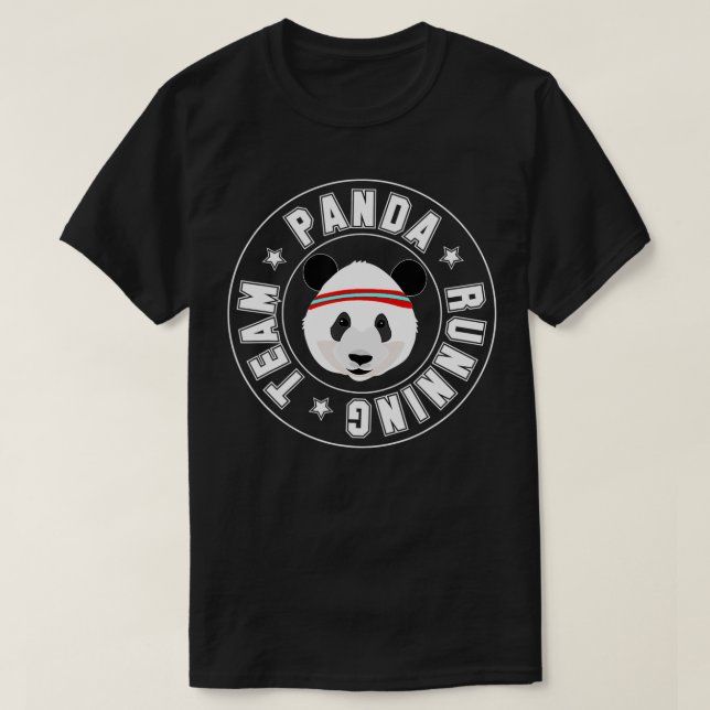 Panda Running Team T Shirt (Design framsida)