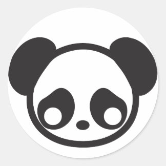 Panda Runt Klistermärke