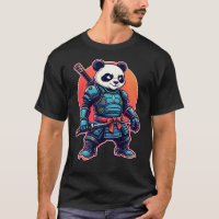 Panda Samurai Robot Stil Unik Cyberpunk Animal