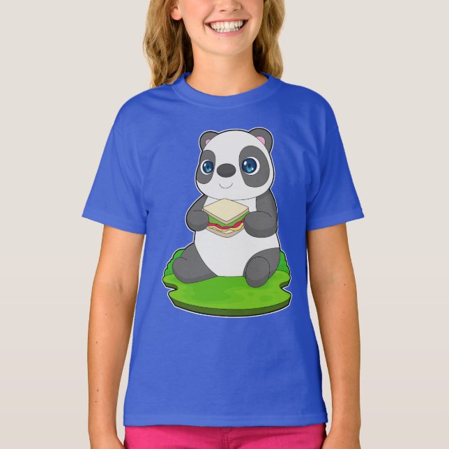 Panda Sandwich T Shirt (Framsida)