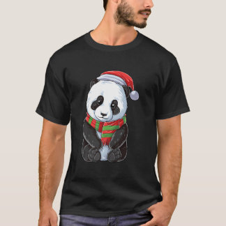 Panda Santa Bear T Shirt