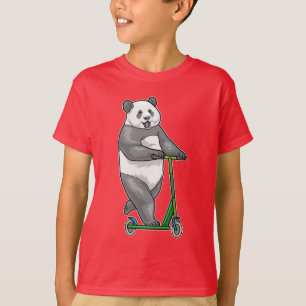 Panda Scooter T Shirt
