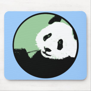 Panda. Seagreen-cirkel. Musmatta