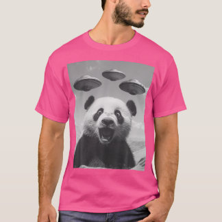 Panda Selfie med Ufos Konstig Panda T Shirt