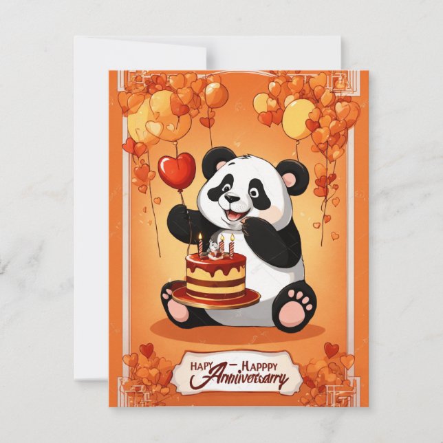 Panda-selivraifieringen Inbjudningar (Framsida)