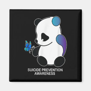 Panda Semiolon Butterfly Suicide Prevention Medvet Magnet
