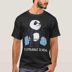 Panda Shirt.. Kampen är verklig skjut. T Shirt