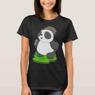 Panda Singer Microphone Music T Shirt
