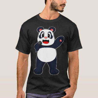 Panda Singer Microphone T Shirt