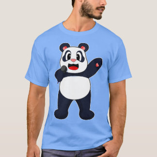 Panda Singer Microphone T Shirt