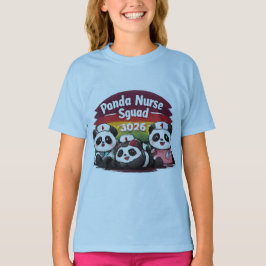 Panda Sjuksköterska Squad Klass 2026 Examen Skjort T Shirt