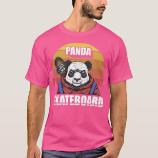 Panda Skateboard T Shirt
