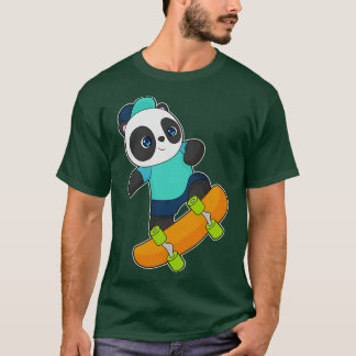 Panda Skater Skateboard 2 T Shirt