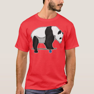 Panda Skater Skateboard T Shirt