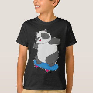 Panda Skater Skateboard T Shirt