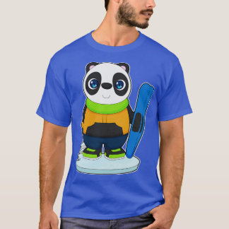 Panda Skier Ski Winter sport T Shirt