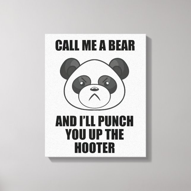 Panda Slår Kanvastryck (Iris Wildthyme) (Framsida)