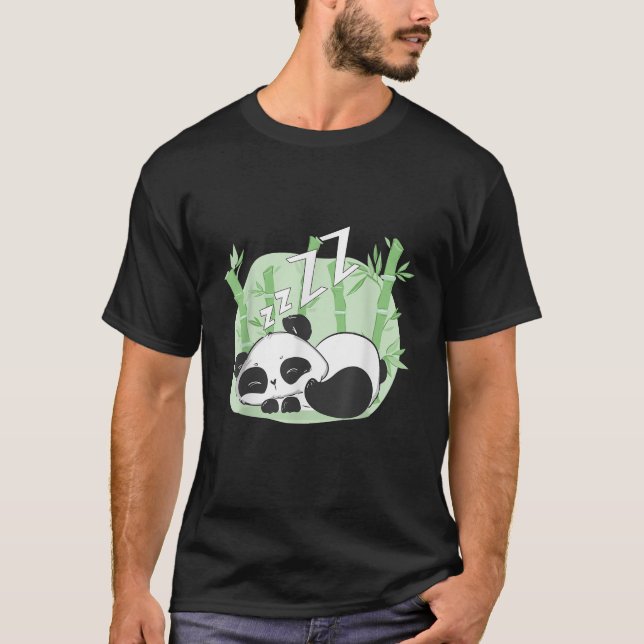 Panda Sleeping T Shirt (Framsida)