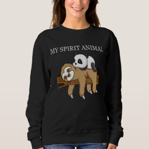 Panda Sloth Manar Women Kids Min andliga djur är e T Shirt