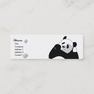 Panda - smala mini visitkort