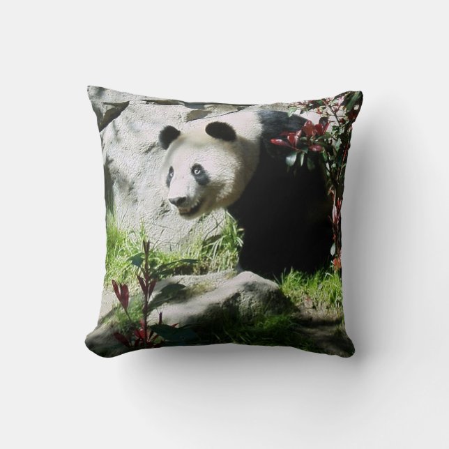 Panda Smile Kudde (Framsida)
