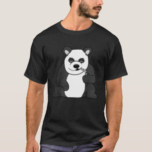 Panda Smoking Joint Get High T Shirt
