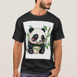 Panda Snack-tid&kvot T Shirt