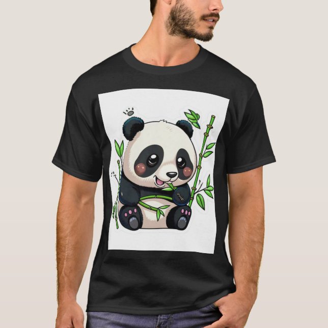 Panda Snack-tid&kvot T Shirt (Framsida)