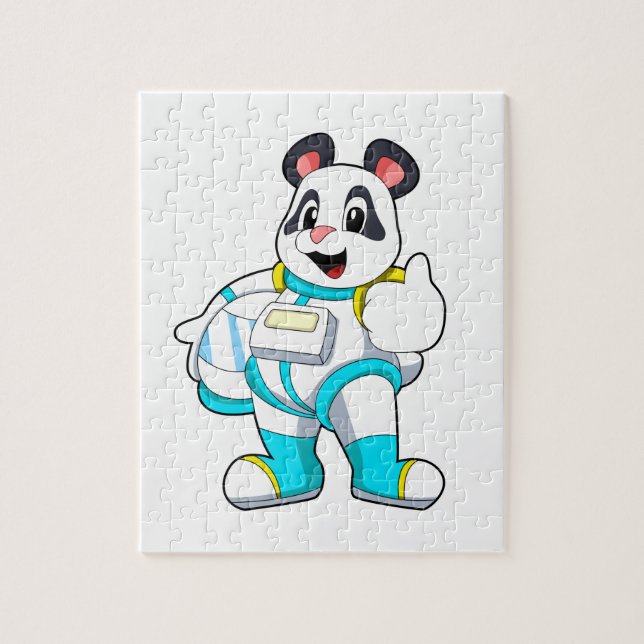 Panda som astronaut med Costume Pussel (Vertikal)