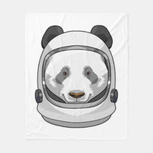Panda som astronaut med Helmet Fleecefilt