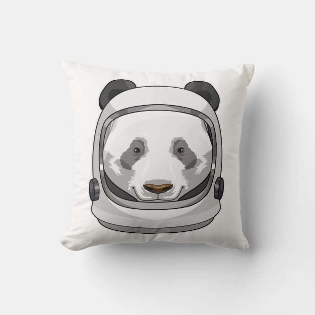 Panda som astronaut med Helmet Kudde (Framsida)