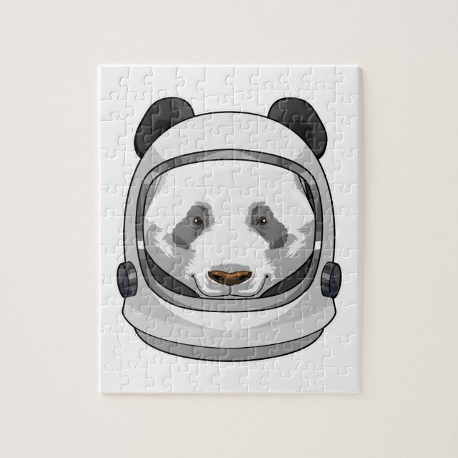 Panda som astronaut med Helmet Pussel (Vertikal)