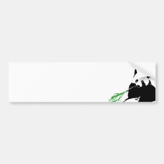 Panda som äter bambu bildekal