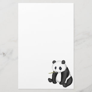 Panda som äter bambu brevpapper