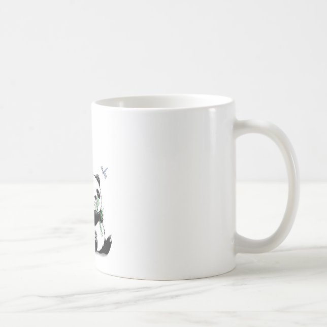 Panda som äter bambu kaffemugg (Höger)