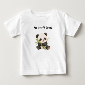Panda som äter bambubarn t-shirt