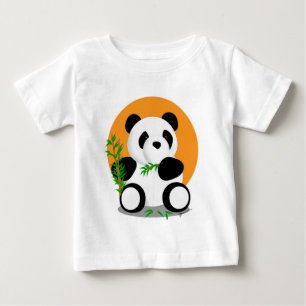 Panda som äter bambuskjortan t shirt