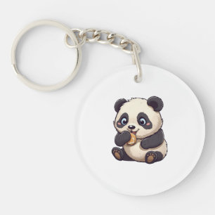 Panda som äter en kaka