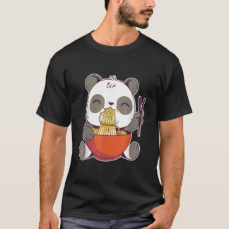 Panda som äter Ra Anime T Shirt