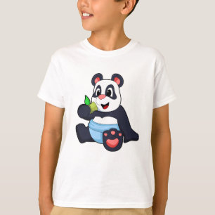 Panda som Baby med Bambus T Shirt
