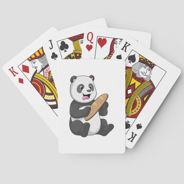 Panda som Baker med Bread Casinokort (Baksidan)