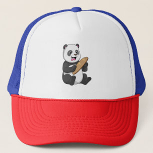 Panda som Baker med Bread Keps