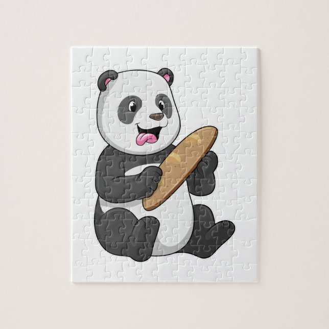 Panda som Baker med Bread Pussel (Vertikal)