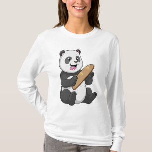 Panda som Baker med Bread T Shirt